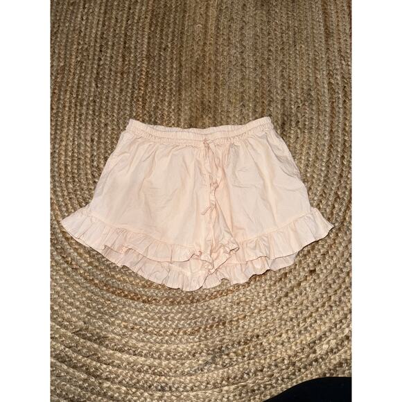 Piyama ruffle peach pajama shorts size small - Picture 1 of 4